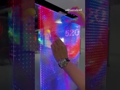 Ultra Smooth 3840Hz Data Refresh Rate Panel Led Transparan / Layar Led Kaca untuk Visual Dinamis