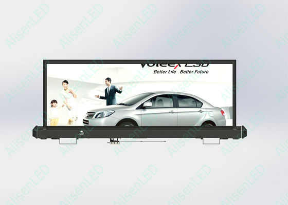 P2.5 Top Taxi LED Display RGB Taxi Iklan Layar Luar Lampu Tinggi 5000nits