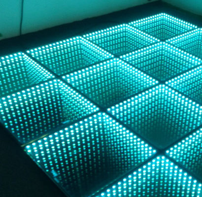 128×128 Cabinet Resolution LED Floor Screen dengan teknologi pemrosesan warna 16 bit