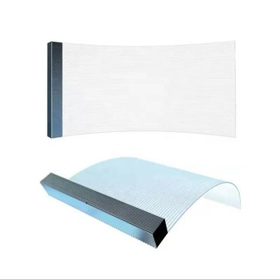 20°C-50°C Full Color Transparent LED Display Screen Dengan Transparansi 90%